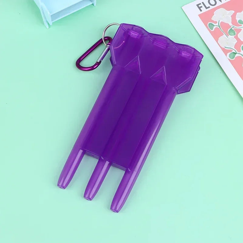Portable Transparent Dart Box Case | Universal ABS Dart Holder Dart Storage Case Peaceful Pleasures Health and Wellness Purple