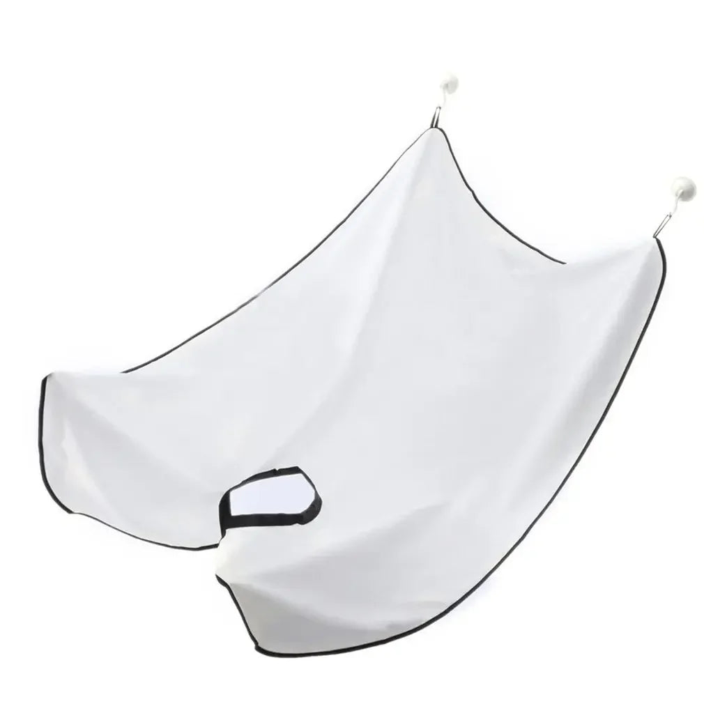 2pcs Reusable Hairdressing Cape Catcher, Unisex Beard Shave Haircut Shaver Apron, Hair Trimming Barber Accessories Peaceful Pleasures Health and Wellness Light Grey