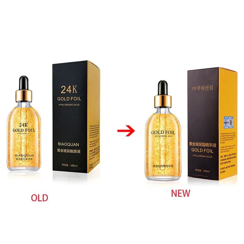 24K Gold Foil Face Serum – Lifting, Firming & Pore Minimizing