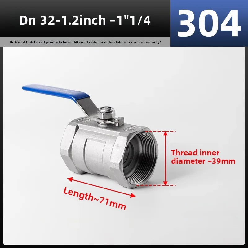 SS304 Stainless Steel Ball Valve 1/2" & 3/4" Female BSP Thread