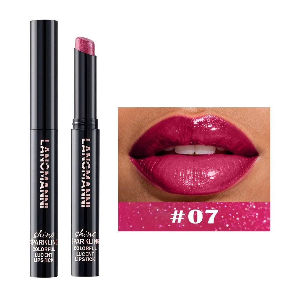Pearl Shimmer Lipstick | High-Shine Creamy Hydrating Lip Color