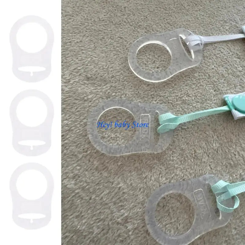 Silicone MAM Pacifier Holder Clip Ring Adapter – 12 Pack