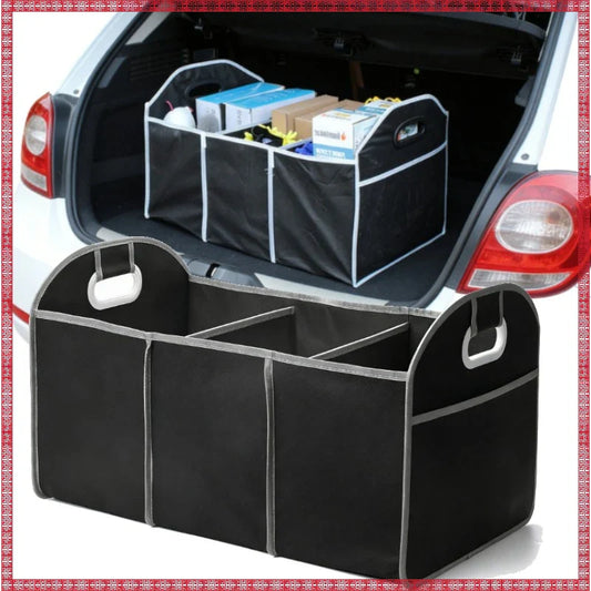 Car Trunk Organizer – Foldable Waterproof 3-Compartment Bag Car Trunk Organizer Oasis Select