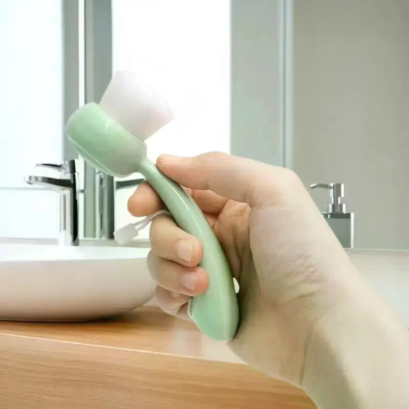 Pore Cleaner Wash Face Brush Deep Cleaning Facial Care Facial Exfoliator Brush Blackhead Soft Face Cleansing Brush Peaceful Pleasures Health and Wellness