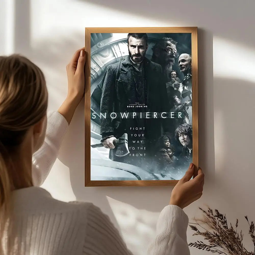 Snowpiercer Movie Poster HD Self-Adhesive Waterproof Wall Art Movie Wall Poster Peaceful Pleasures Health and Wellness White3 15X20cmNoframe