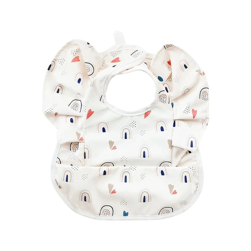 Angel Wing Flying Sleeve Baby Bib | Waterproof Catcher Bib