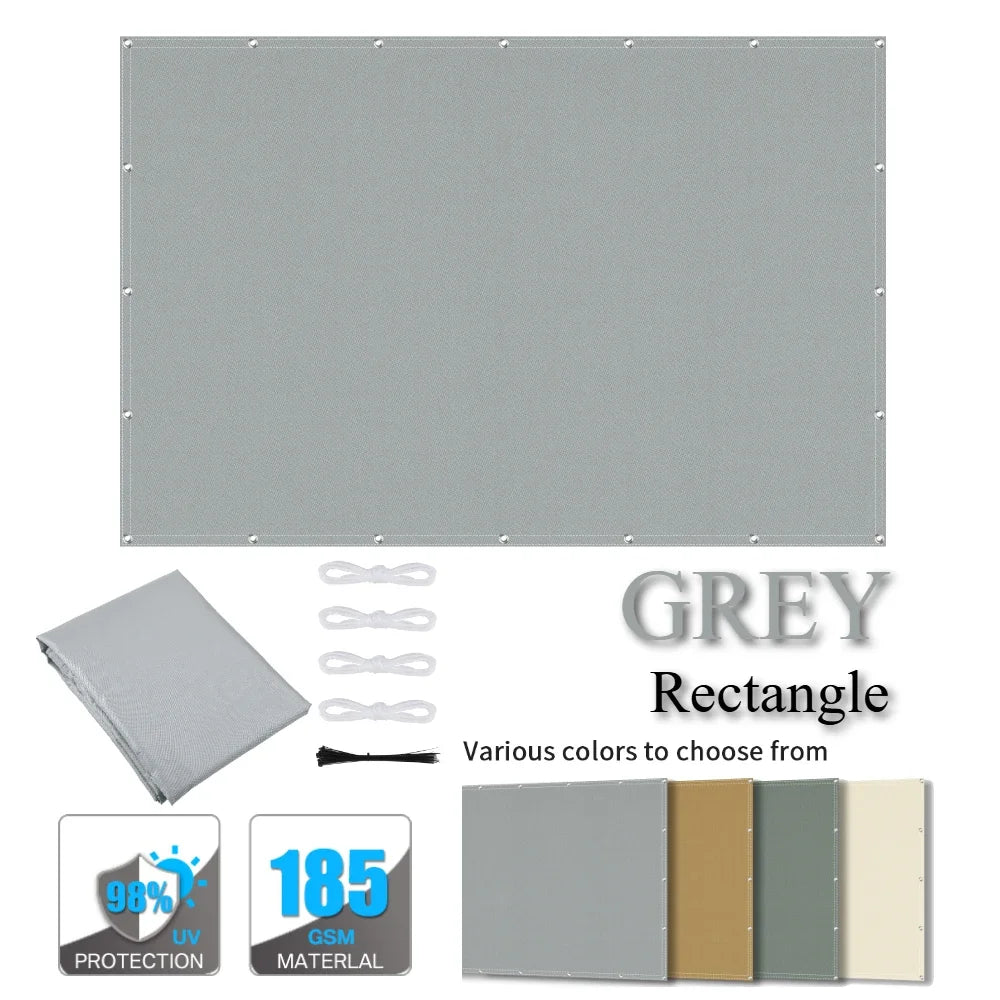 Waterproof Sun Shade Sail Awning with Grommets | UV Tarp