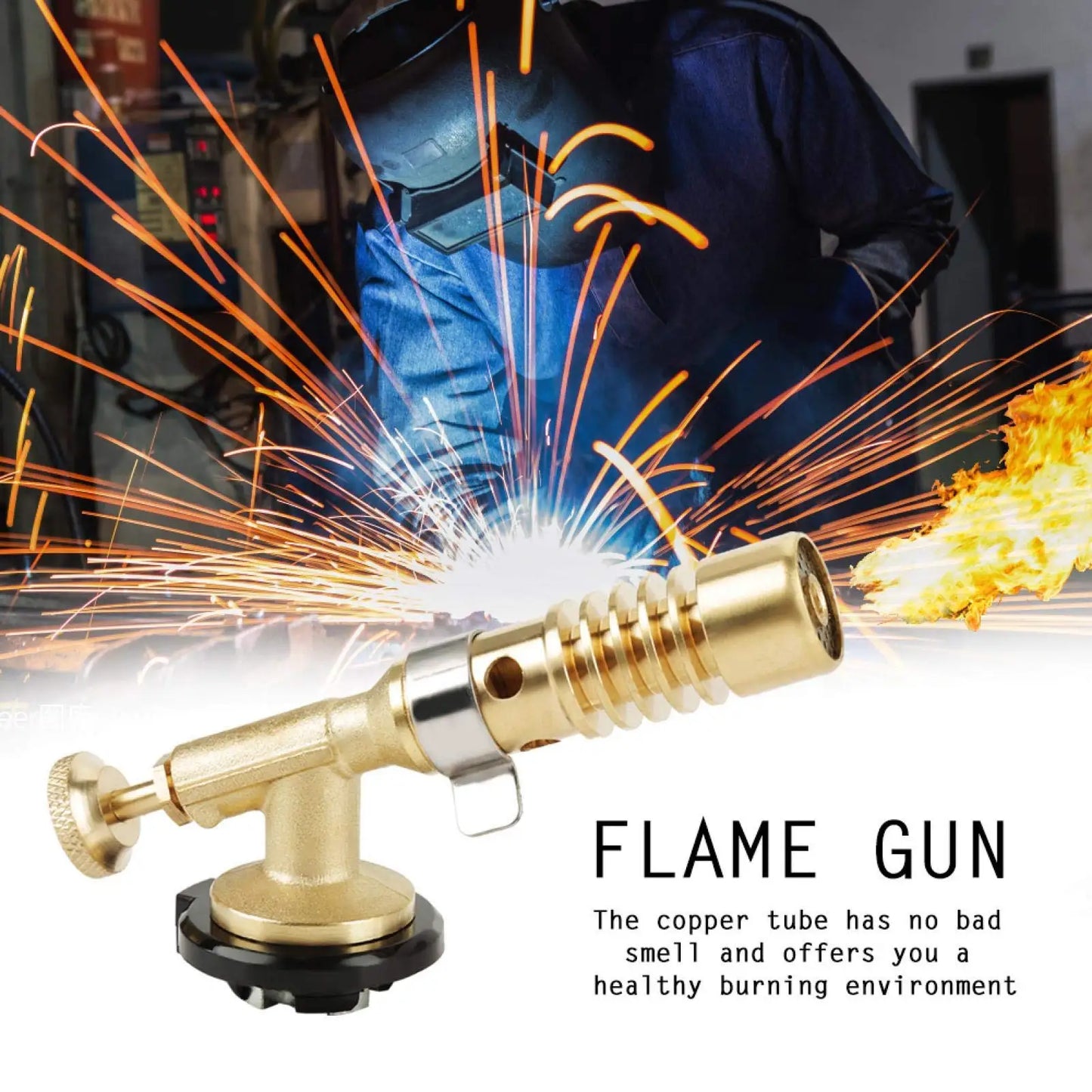 Portable Butane Flame Torch – BBQ, Camping & Cooking Lighter