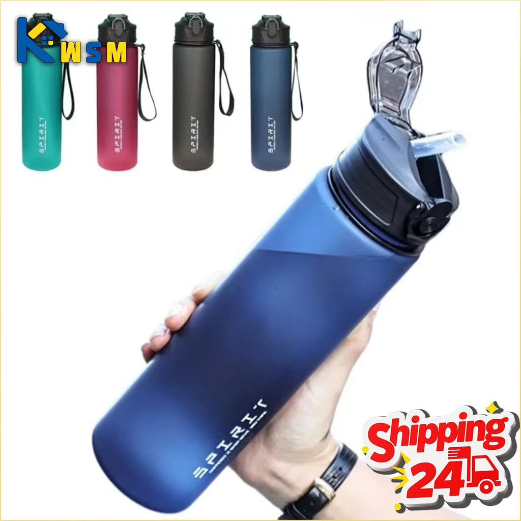 750ml Frosted Water Bottle with Strap – Leak-Proof & BPA-Free
