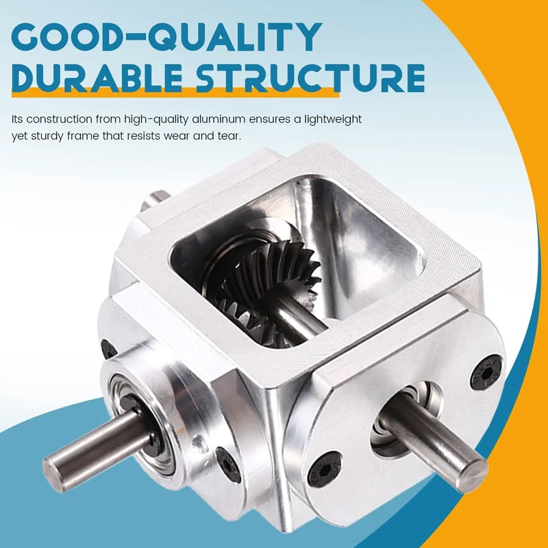 Y51A-Gearbox 90 Degree Right Angle Bevel Gear-Box With Mounting Hole 1:1 Shaft 1 Module 20 Teeth Bevel Gear A/B/C/D Peaceful Pleasures Health and Wellness