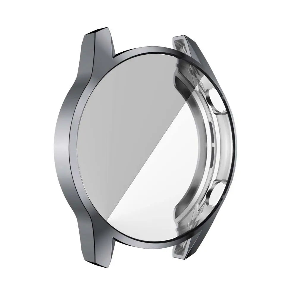 Accessories Clear TPU Case Watch Frame Cover For Huawei watch gt 2 Case Smart Watch Protector Full Protective Case Cover Peaceful Pleasures Health and Wellness grey--