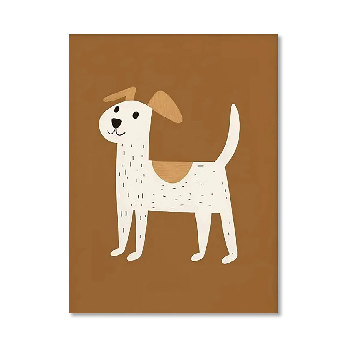 Retro Woodland Animal Canvas Wall Art | Nursery & Home Decor