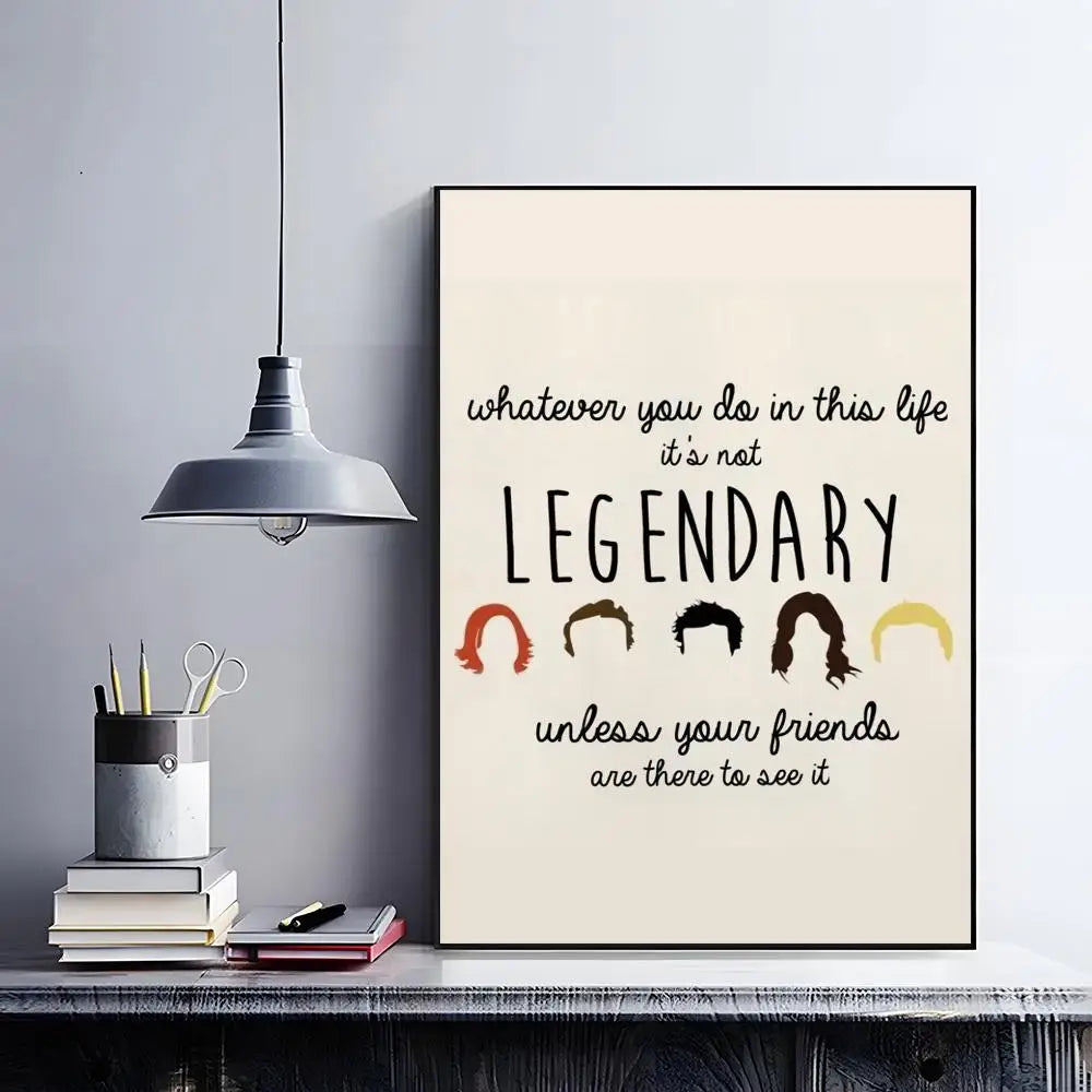 How I Met Your Mother Poster – HD Self-Adhesive Wall Art Wall Art Poster Peaceful Pleasures Health and Wellness Black3 30X40cmNoframe