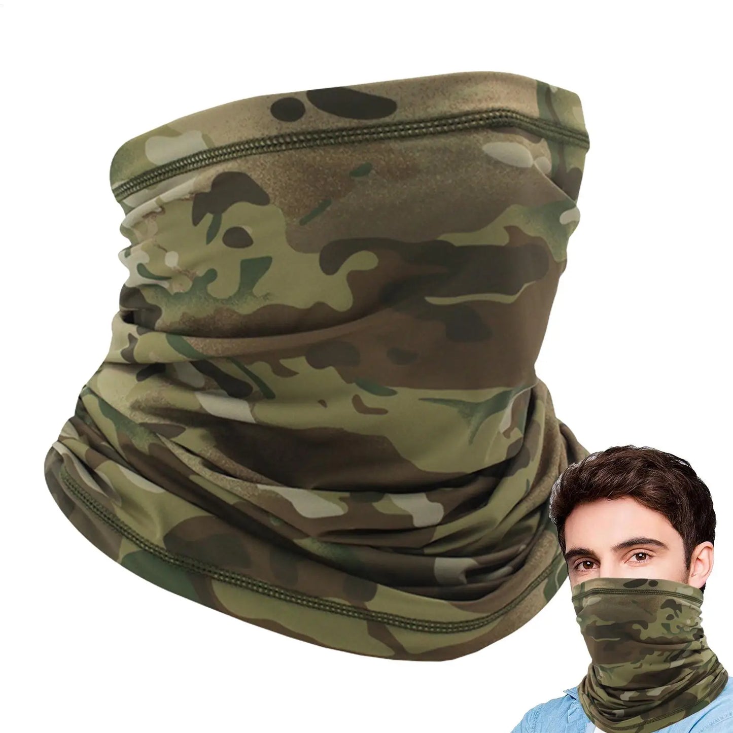UV Protection Neck Gaiter – Camo Face Bandana for Outdoors