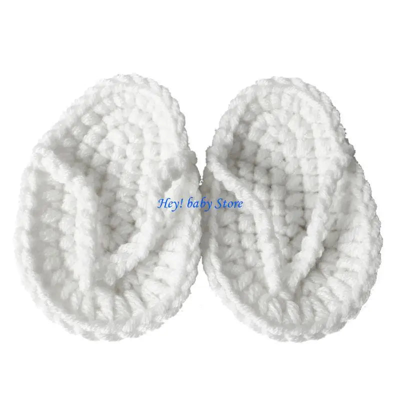 Crochet Baby Sandals – Soft Knit Newborn Photo Props 0–6 Mo