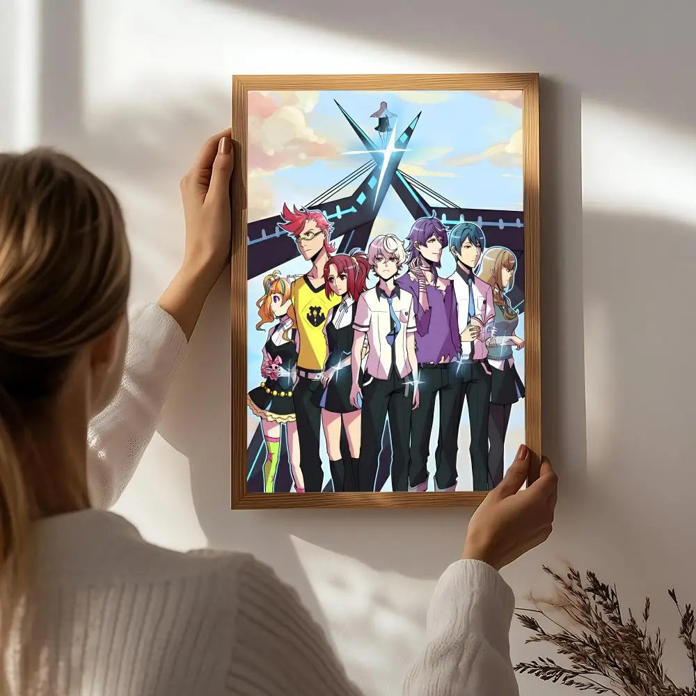 Anime K-Kiznaiver Poster HD Self Adhesive Waterproof Wall Art Ideal for Home Office Dorm Bedroom Great Gift Peaceful Pleasures Health and Wellness White9 50X70cmNoframe
