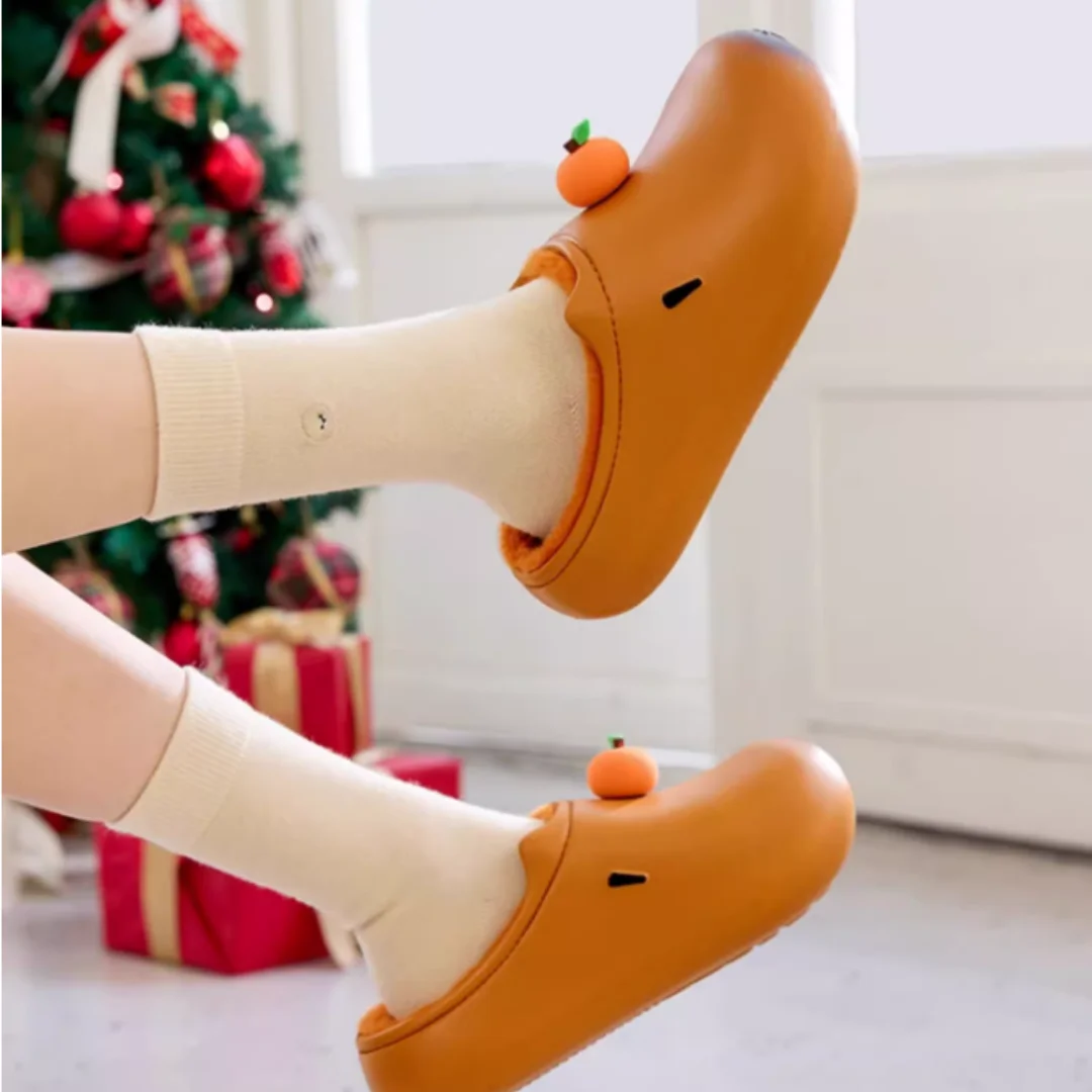Women's cute shoes winter outdoor waterproof shoes indoor heated cotton slippers men's non-slip home slippers children's shoes Peaceful Pleasures Health and Wellness