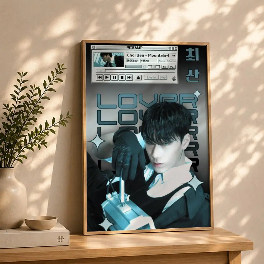 ATEEZ Kpop HD Self-Adhesive Waterproof Wall Art Poster Kpop Wall Poster Peaceful Pleasures Health and Wellness
