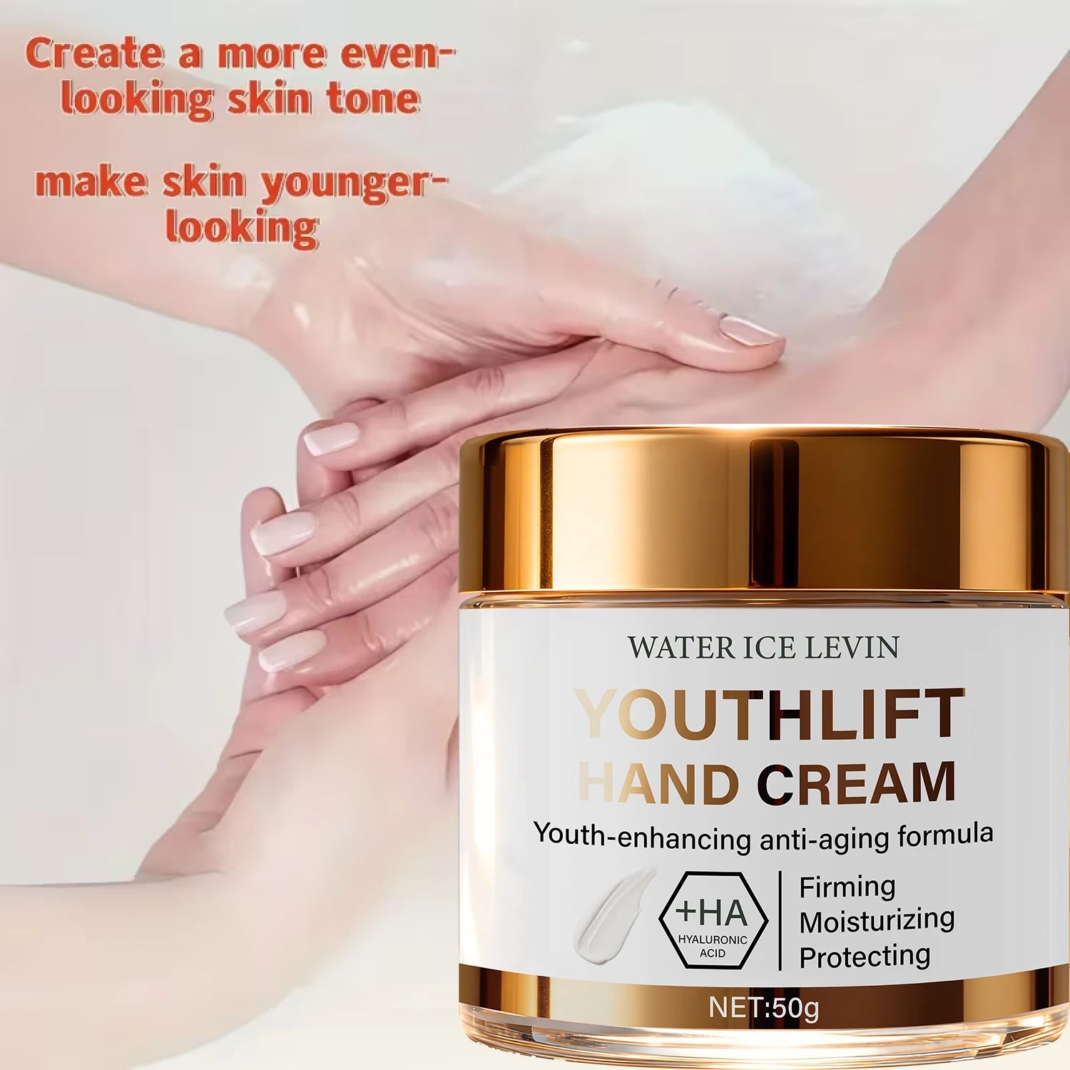 YouthLift Hand Cream with HA & Retinol – Firm & Moisturize Anti-Aging Hand Cream Peaceful Pleasures Health and Wellness