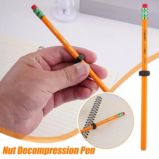 Sensory Fidget Pencil | Threaded Sliding Nut | Classroom Safe Tool Sensory Fidget Toy Peaceful Pleasures Health and Wellness