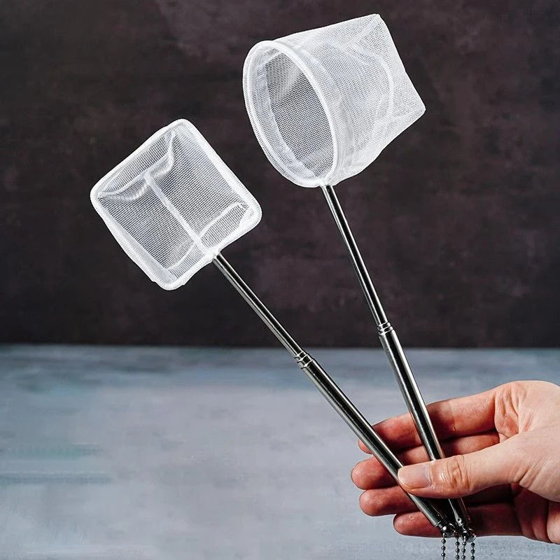 Retractable Aquarium Fish Net | Stainless Steel Shrimp Net