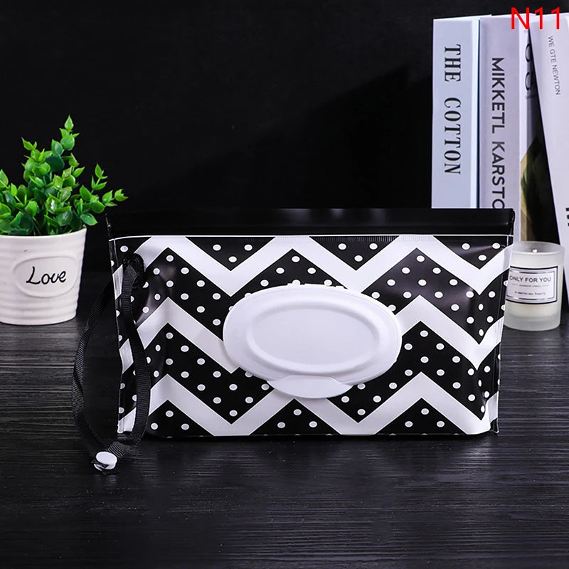 Portable Baby Wet Wipe Pouch | Reusable Refillable Holder