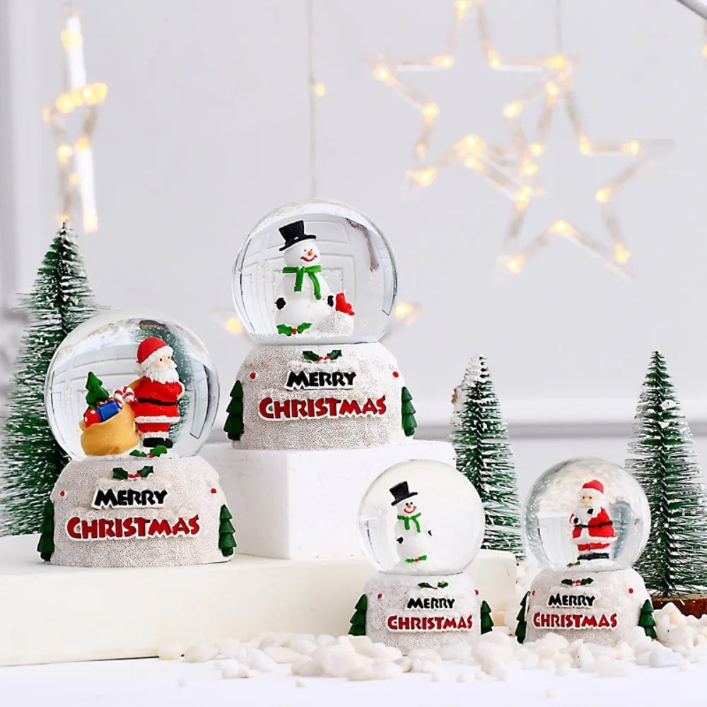 Christmas Luminous Crystal Ball Ornament | Resin Holiday Gift