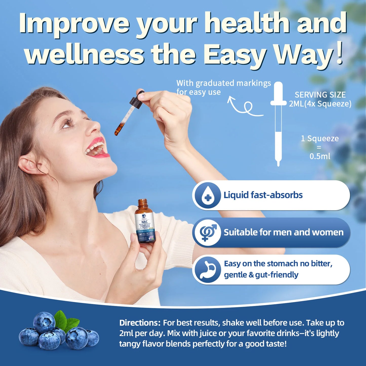 Liposomal NAC Supplement Drops 30ml – Milk Thistle, Liver & Lung Support Peaceful Pleasures Health and Wellness