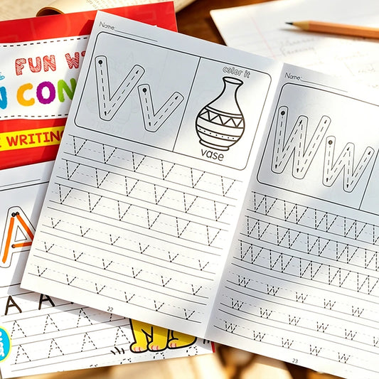 32-Page A-z Alphabet Practice Book Interactive Learning Creative Peaceful Pleasures Health and Wellness
