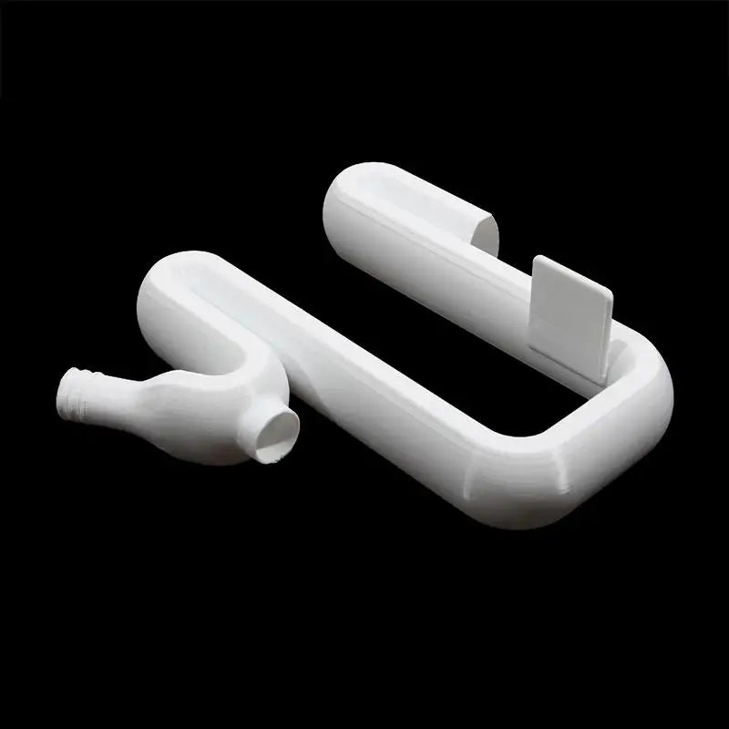 Automatic Siphon Hose for Water Transfer No Drill Overflow Pipe to Drain Rain Barrel Pool Fast Self-Starting Drain Fill Tool Peaceful Pleasures Health and Wellness 2pcs white