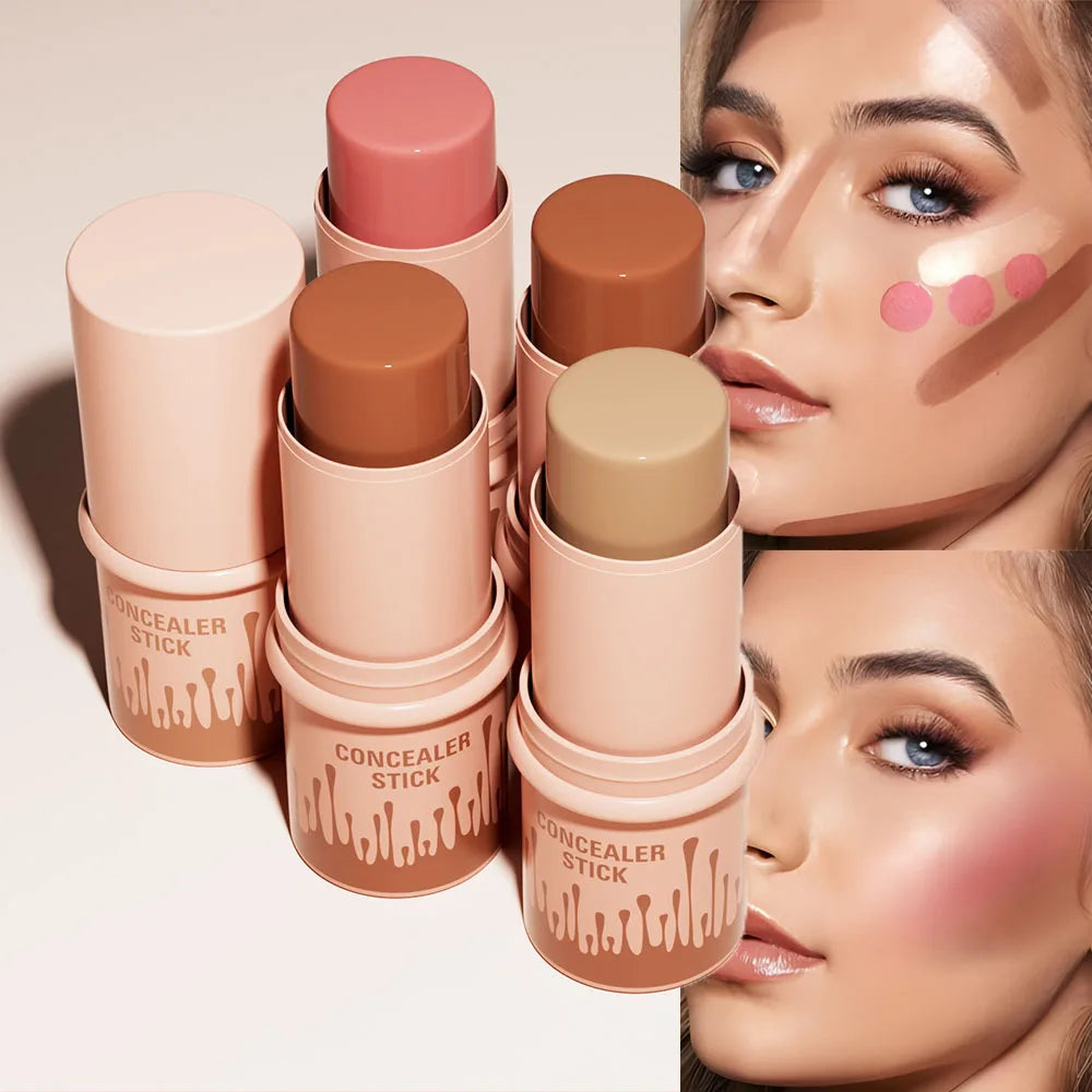 2-in-1 Contour Bronzer & Highlighter Stick | Cream Concealer Pen