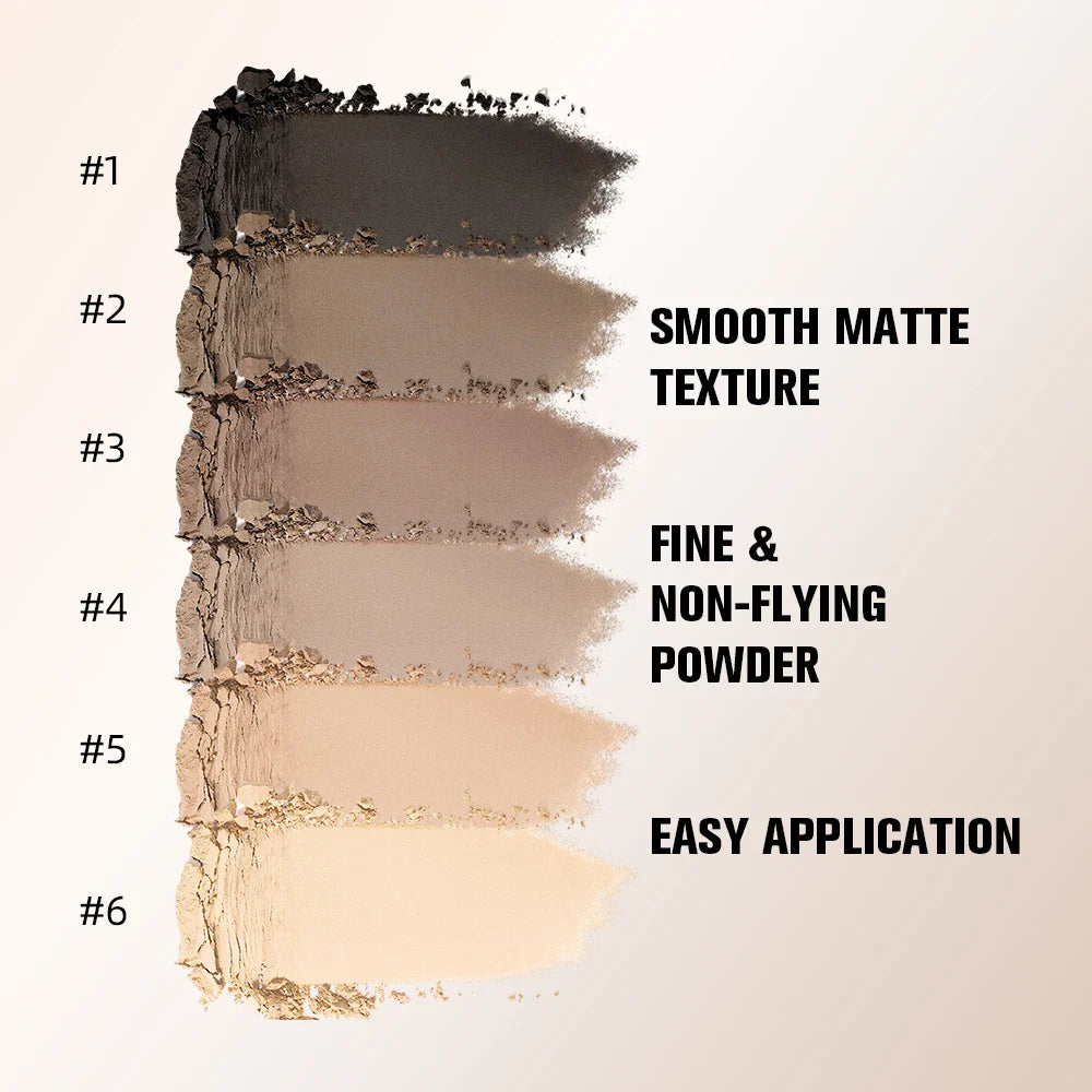 ibcccndc 6-Color Matte Nude Eyeshadow Palette with Brush