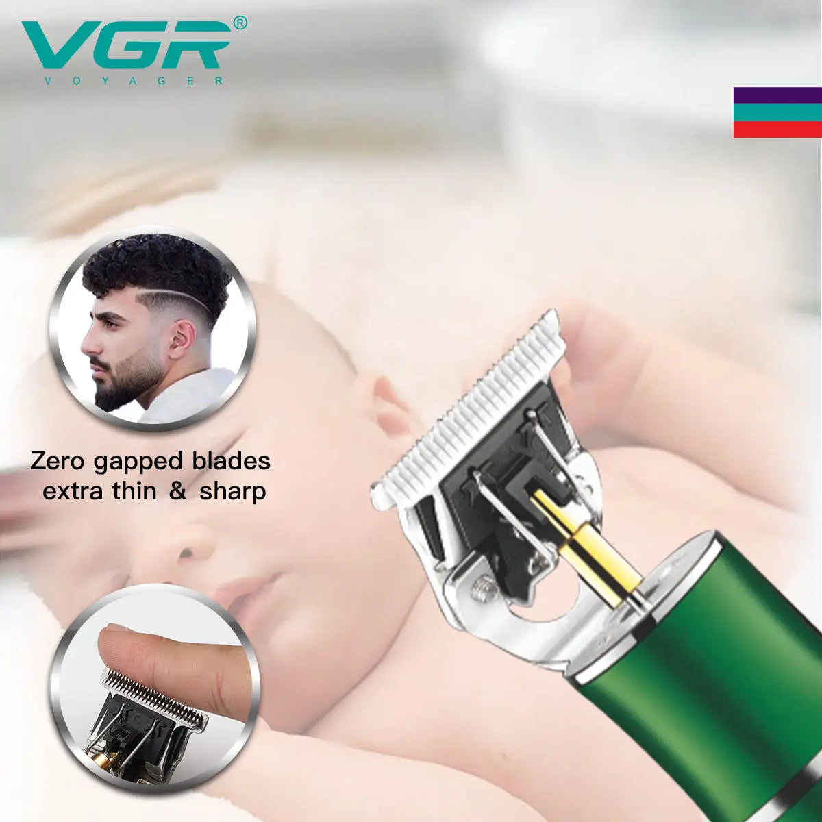 VGR Retro Metal Electric Hair Clipper Household Oil Head Carving Electric Push Clipper T-shaped Blade Hair Trimmer V-193 Peaceful Pleasures Health and Wellness