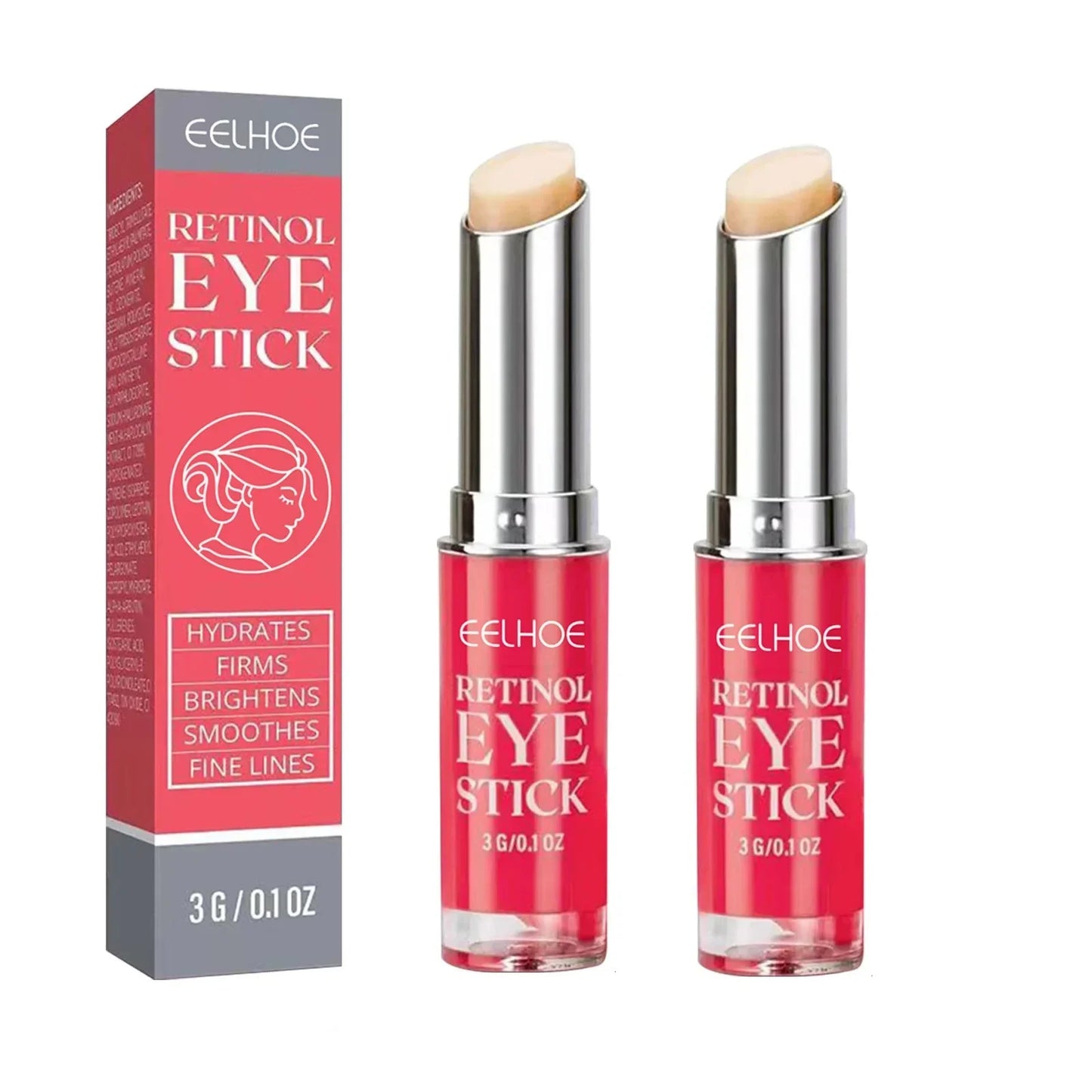Retinol Eye Cream Stick – Dark Circles & Fine Line Repair Peaceful Pleasures Health and Wellness 2pcs