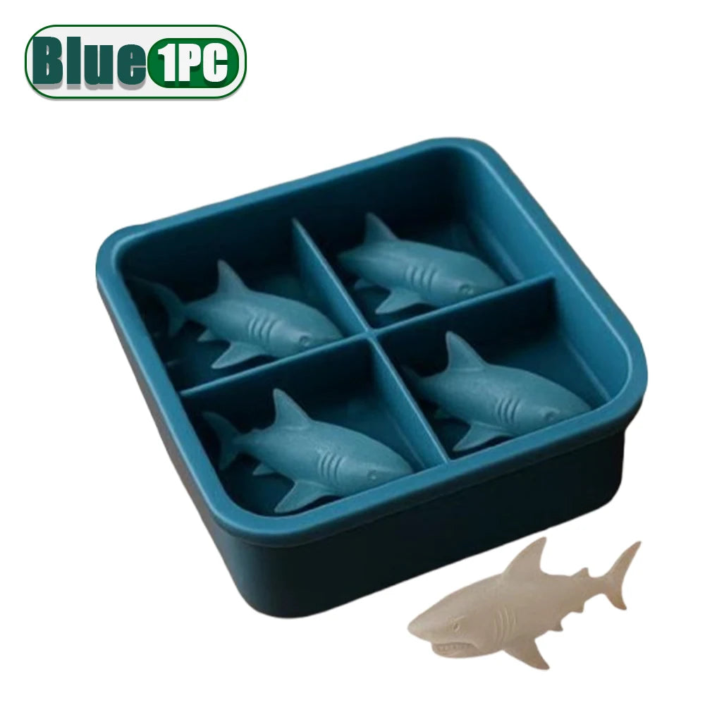 3D Shark Ice Mold – Silicone Whiskey & Cocktail Ice Tray