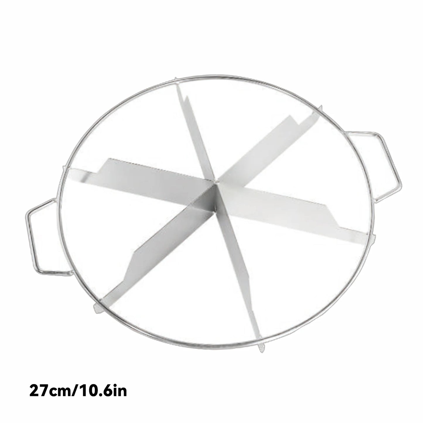 Stainless Steel Cake & Pizza Cutter | 4–10 Slice Portioner