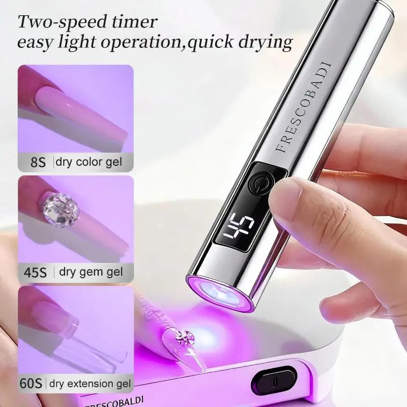 Mini Handheld UV LED Nail Lamp | Portable Gel Nail Curing Light