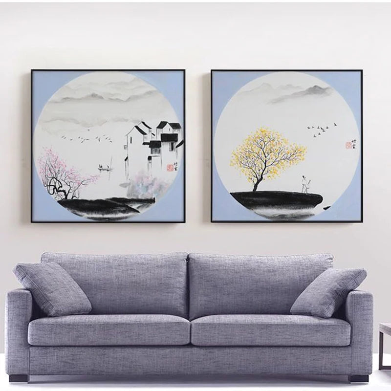 Metal aluminum frame suitable for canvas paintings, oil paintings, artworks, murals, photo posters, home decor, customizable Peaceful Pleasures Health and Wellness