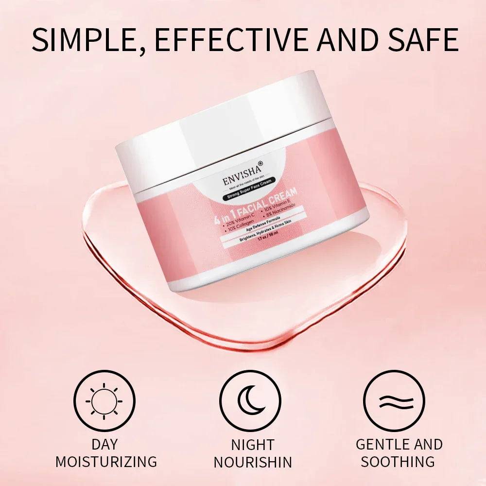 ENVISHA Collagen Face Cream – Niacinamide & Hyaluronic Acid Peaceful Pleasures Health and Wellness