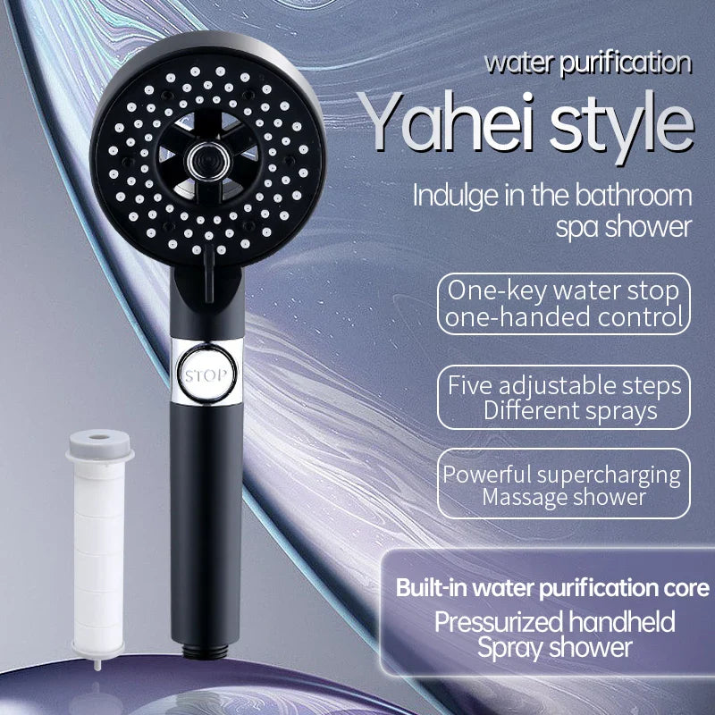 5-Mode High Pressure Handheld Shower Head | Water Saving