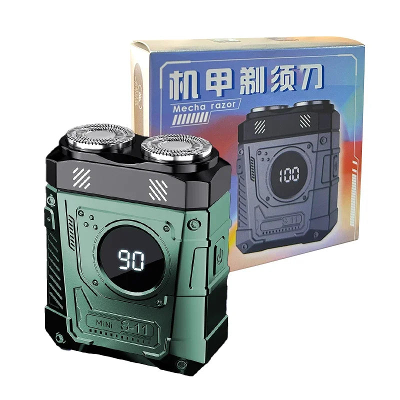 XMSJ S11 Double Blade Rechargeable Electric Shaver for Men