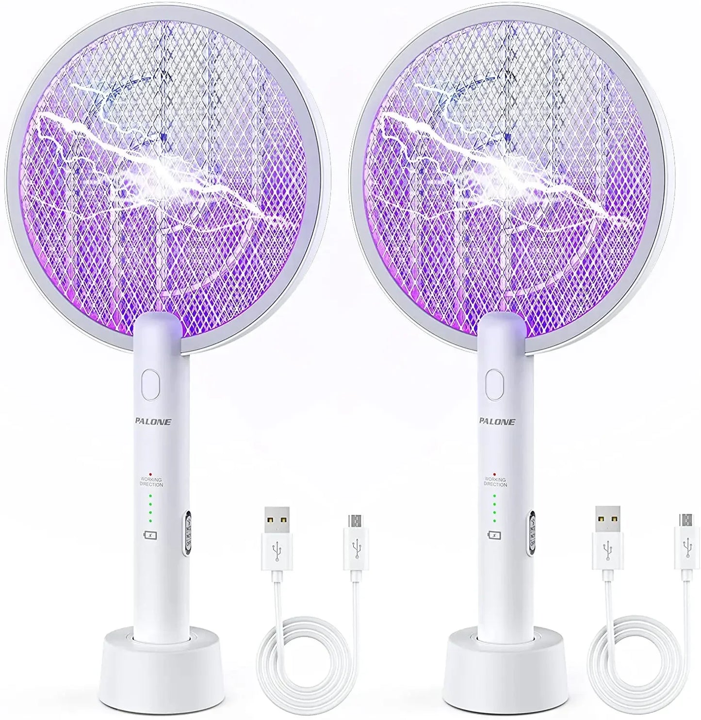 AISITIN 2-in-1 Electric Mosquito Swatter & Bug Zapper USB Rechargeable