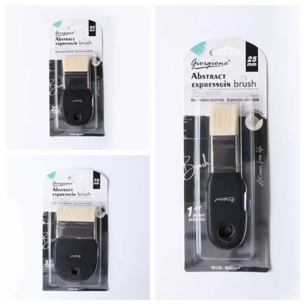 3pcs/set Soft Hair Drawing Board Brush Plastic Lightweight Nylon Paint Brush Black Elastic Wall Painting Art Supplies Watercolor Peaceful Pleasures Health and Wellness