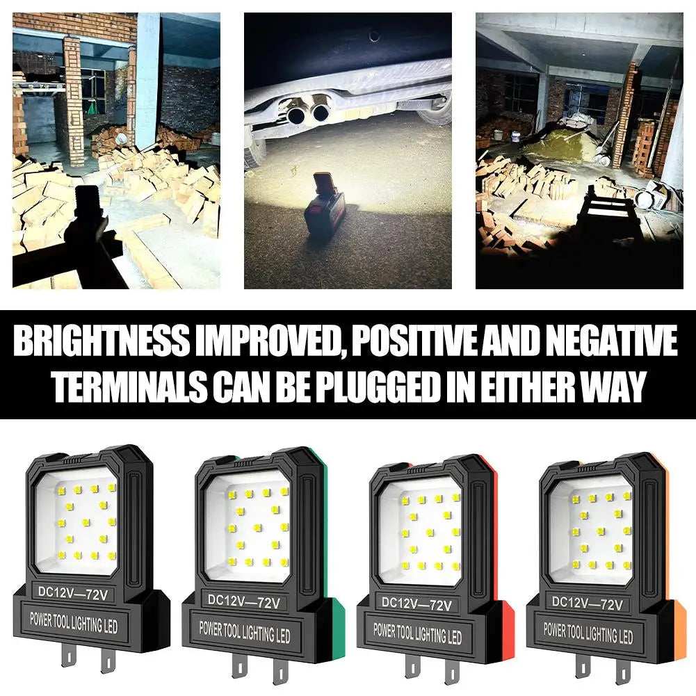 14W LED Work Light | 12-85V Battery-Powered Portable Lantern
