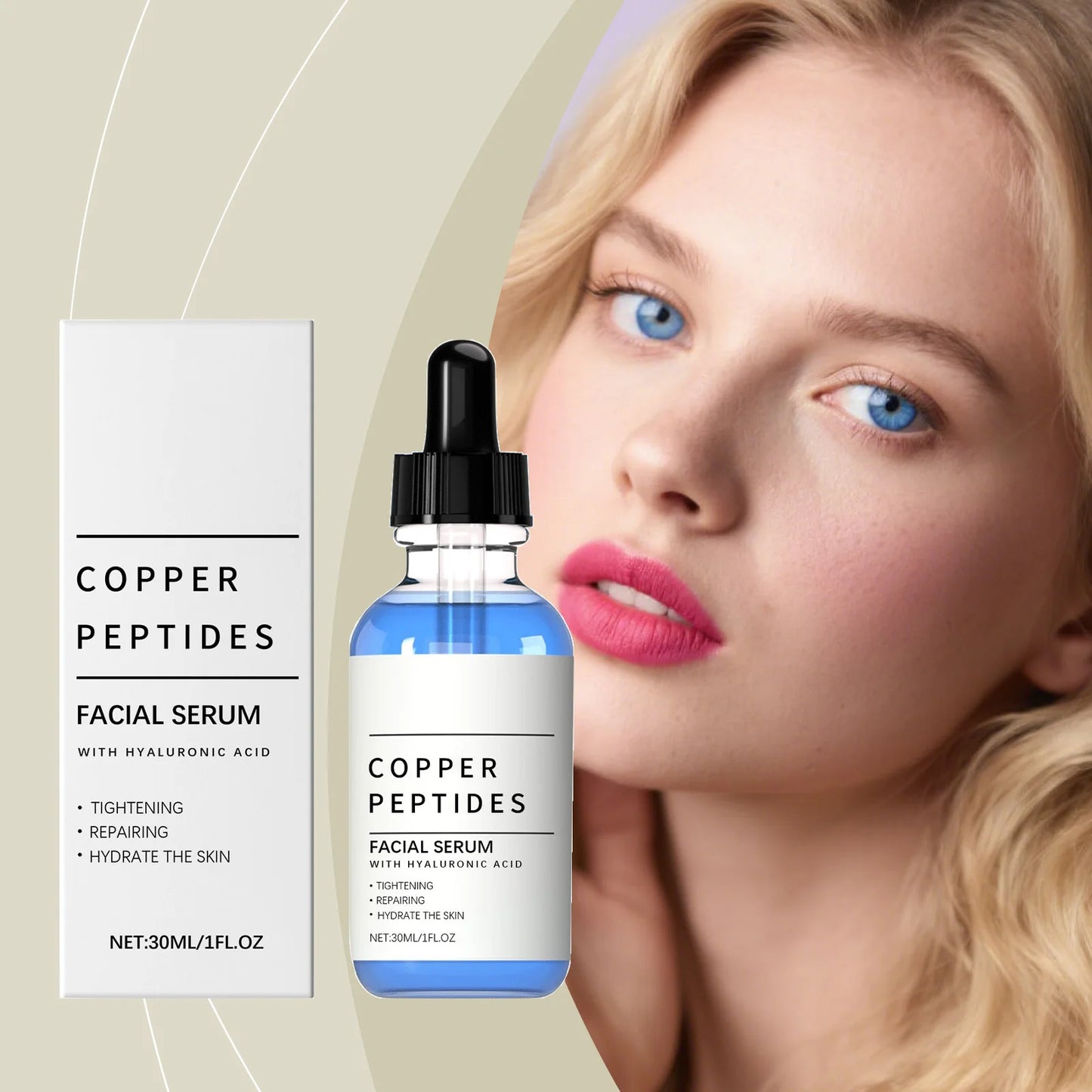 Copper Peptide Face Serum – Firming, Anti-Aging & Hydration