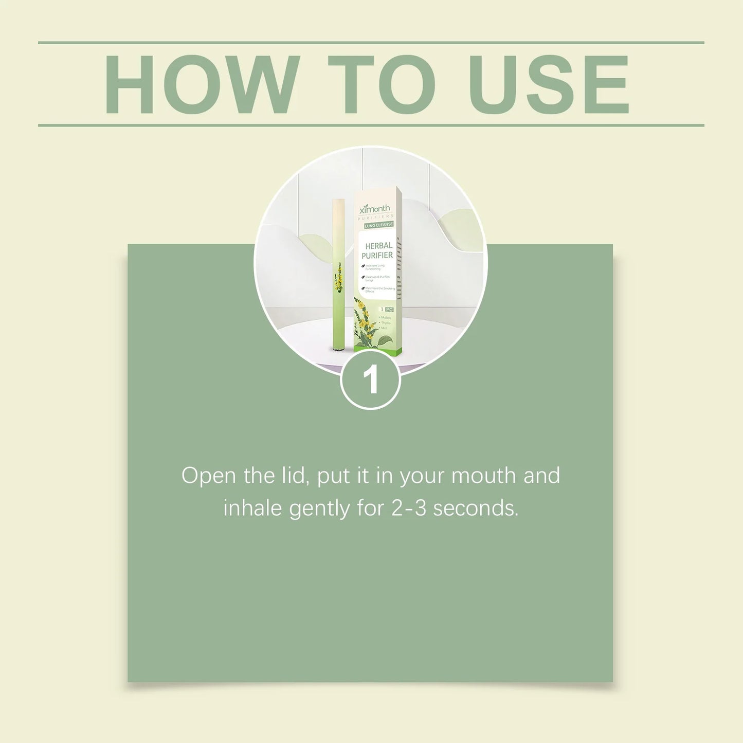 Herbal Aromatherapy Inhaler Pen | Refreshing Essential Oil Stick