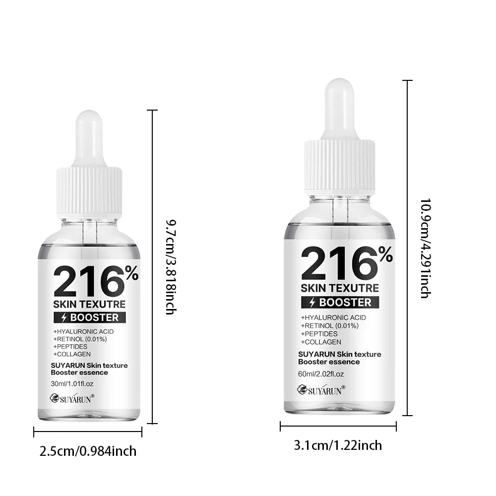 SUYARUN 216% Skin Texture Serum - Hyaluronic Acid + Niacinamide (Vit B3) Anti-Aging Face Treatment | Hydration & Firmness Boost. Peaceful Pleasures Health and Wellness