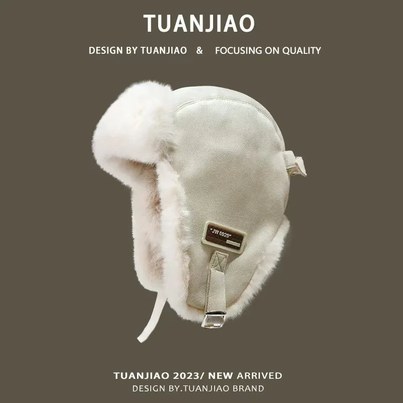 Winter Fleece Lei Feng Hat – Ear Protection Outdoor Cycling Cap
