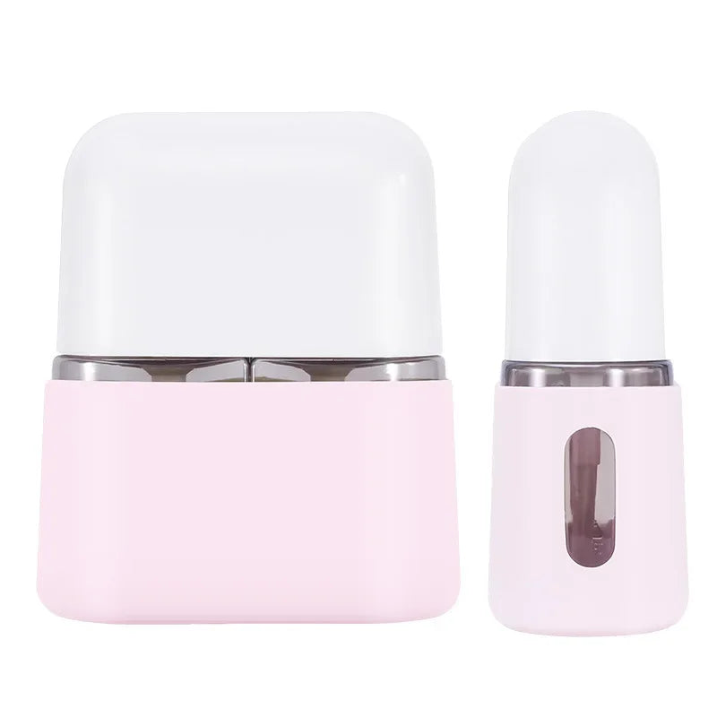 3PCS SET 50ml&100ml Travel Bottle Set Shampoo Shower Gel Hand Soap Cosmetic Moisture Body Empty Bottle Travel Kit Accessories Peaceful Pleasures Health and Wellness 3-in-1 pink