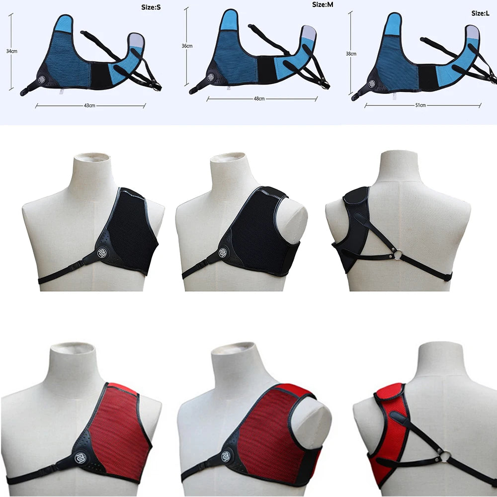 Bicaster Archery Chest Guard Protection Adjustable 3 Layer Leather